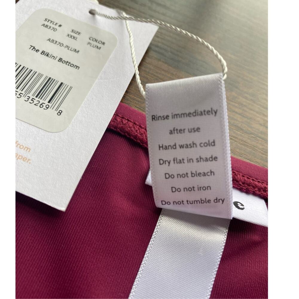 Andie SWIM The Bikini Bottom Plum XXXL NWT - Picture 6 of 6